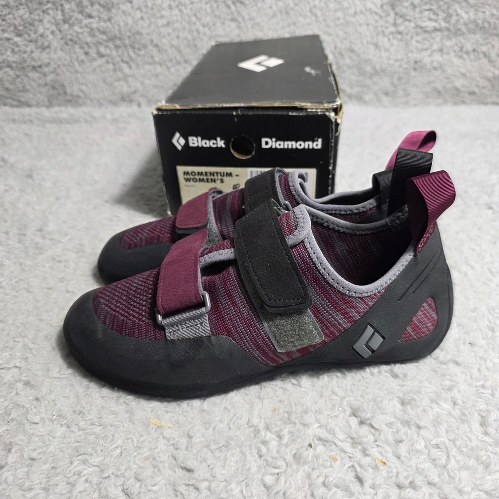 Black Diamond Women's Burgundy and Black Momentum Climbing Shoes